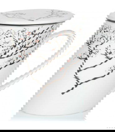 Taza para té con Filtro White Cherry
