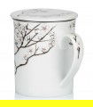 Taza para té con Filtro White Cherry