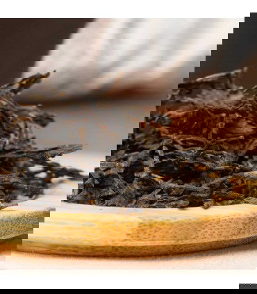 Laobanzhang Pu Erh detalle de las hojas