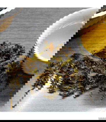 Té verde Gaba detalle hojas