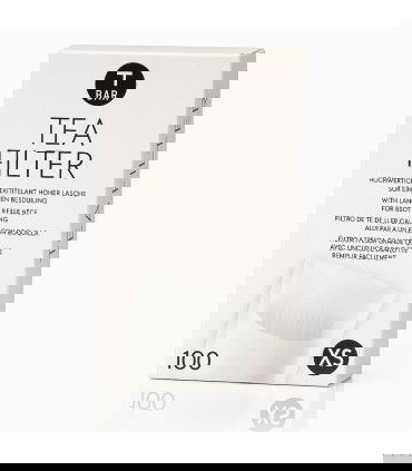 Filtros de papel para el té tamaño XS