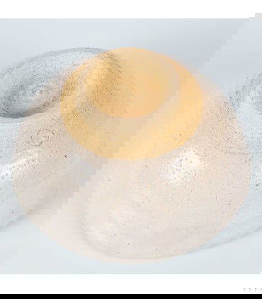 Chawan de cerámica japonesa Kato Juunidai Shino - pieza única en barro blanco