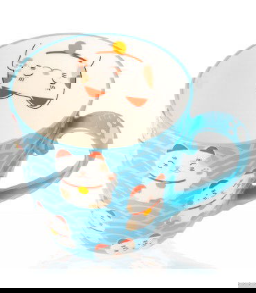 Taza Maneki Neko de porcelana - Gato de la suerte japonés