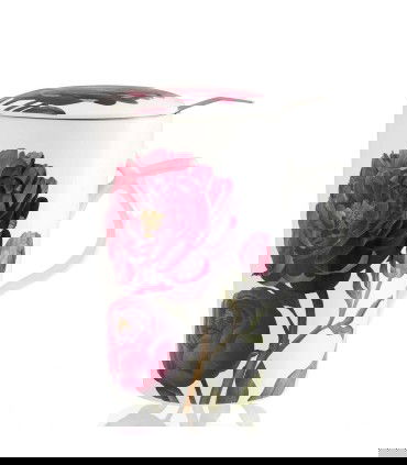 Taza para té peonia dark