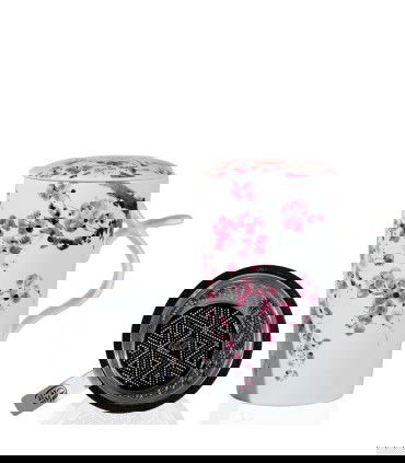 Taza con filtro sakura