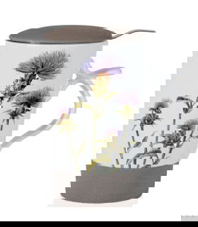 Taza para té cardo blanco