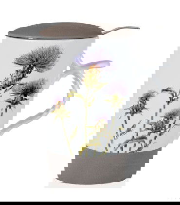 Taza para té cardo blanco